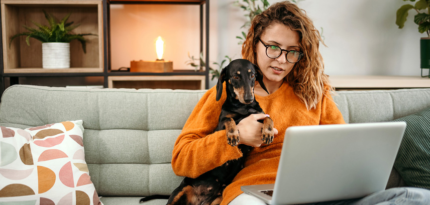 Woman on iPad budgeting