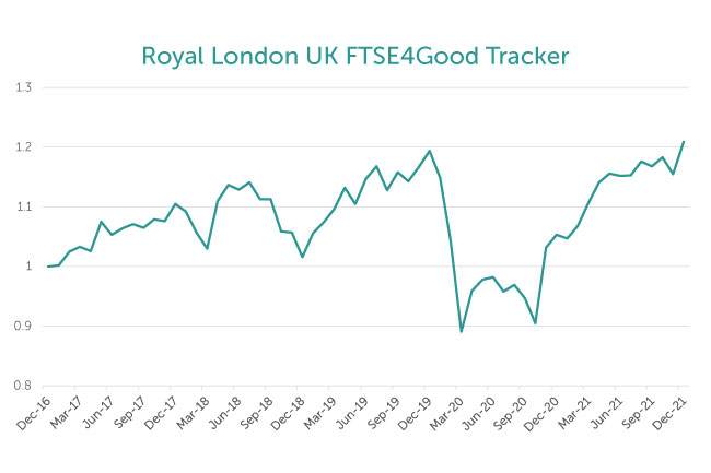 Royal London performance graph 2021