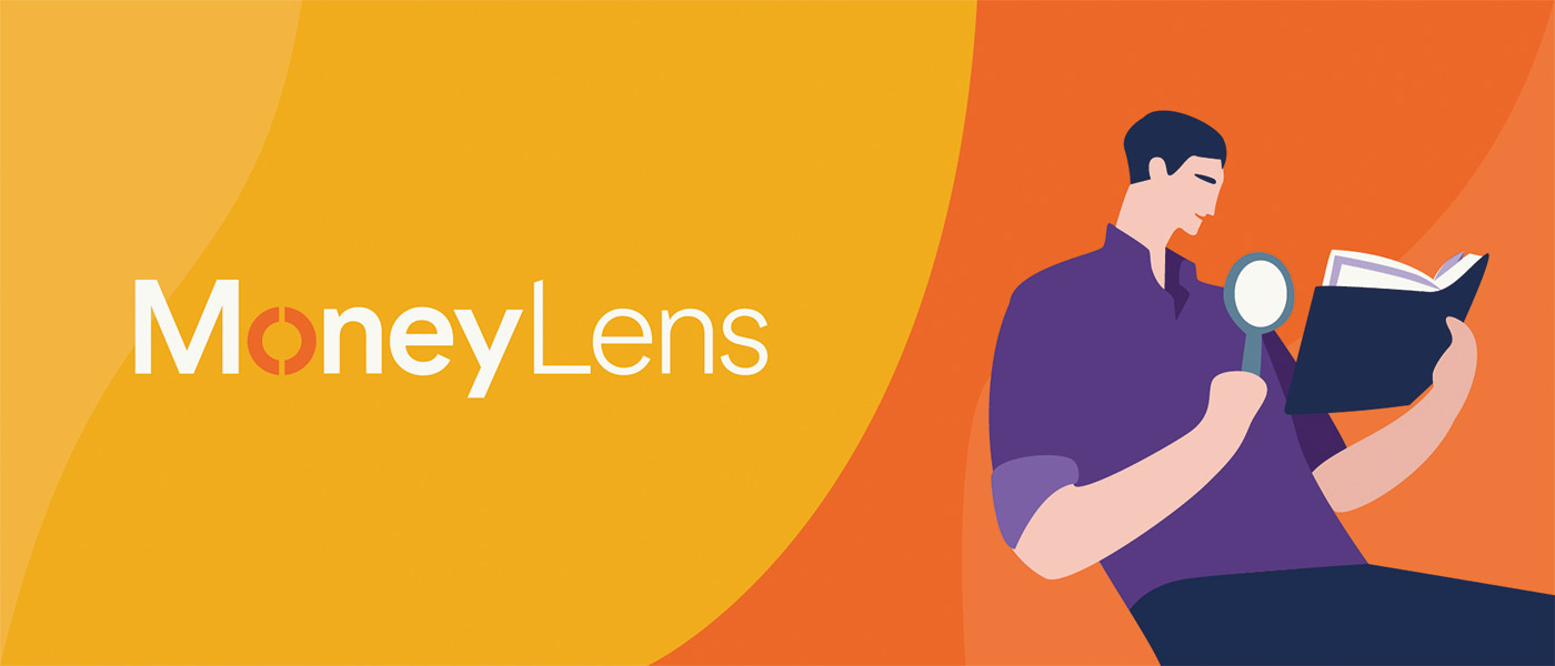 Schroders MoneyLens graphic of a man reading