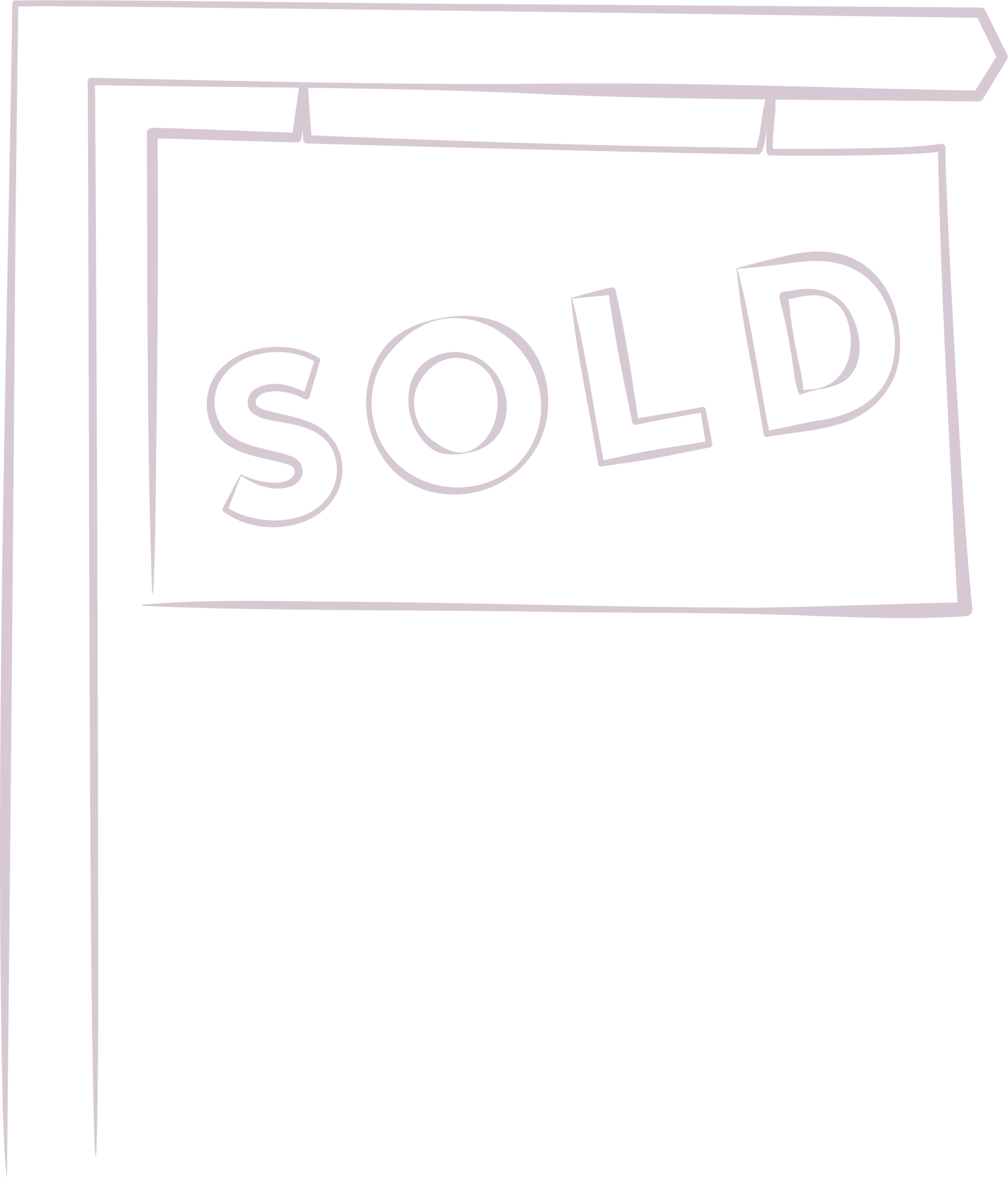 House sold sign