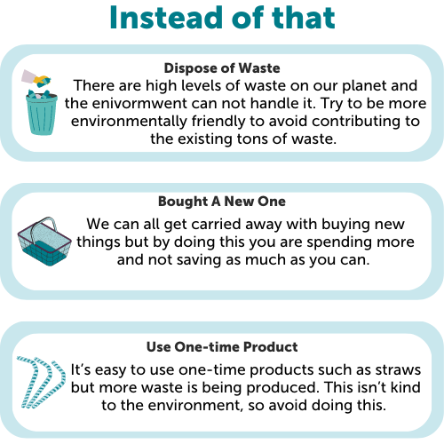 Sustainable reuse don'ts